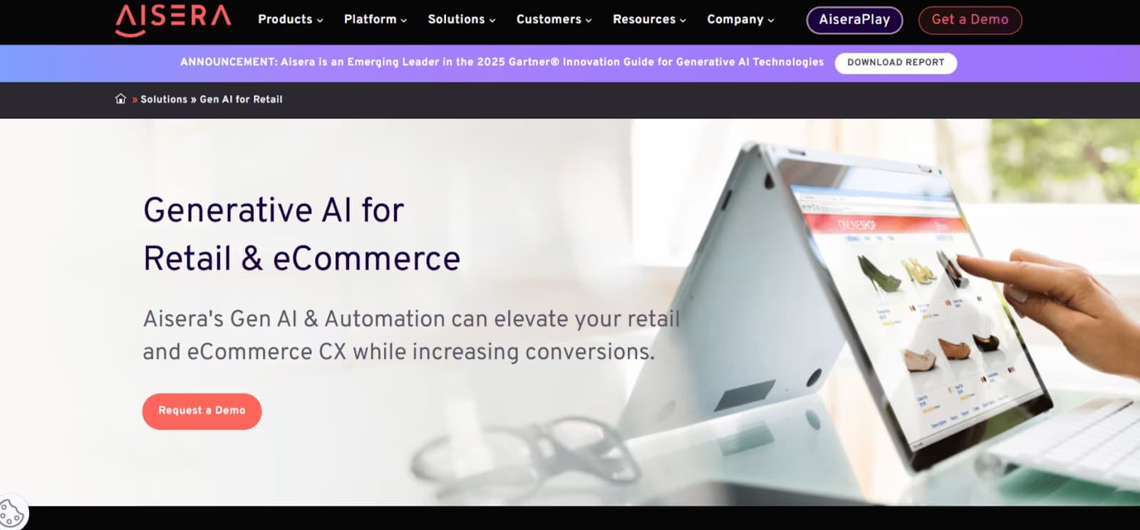 Aisera Homepage