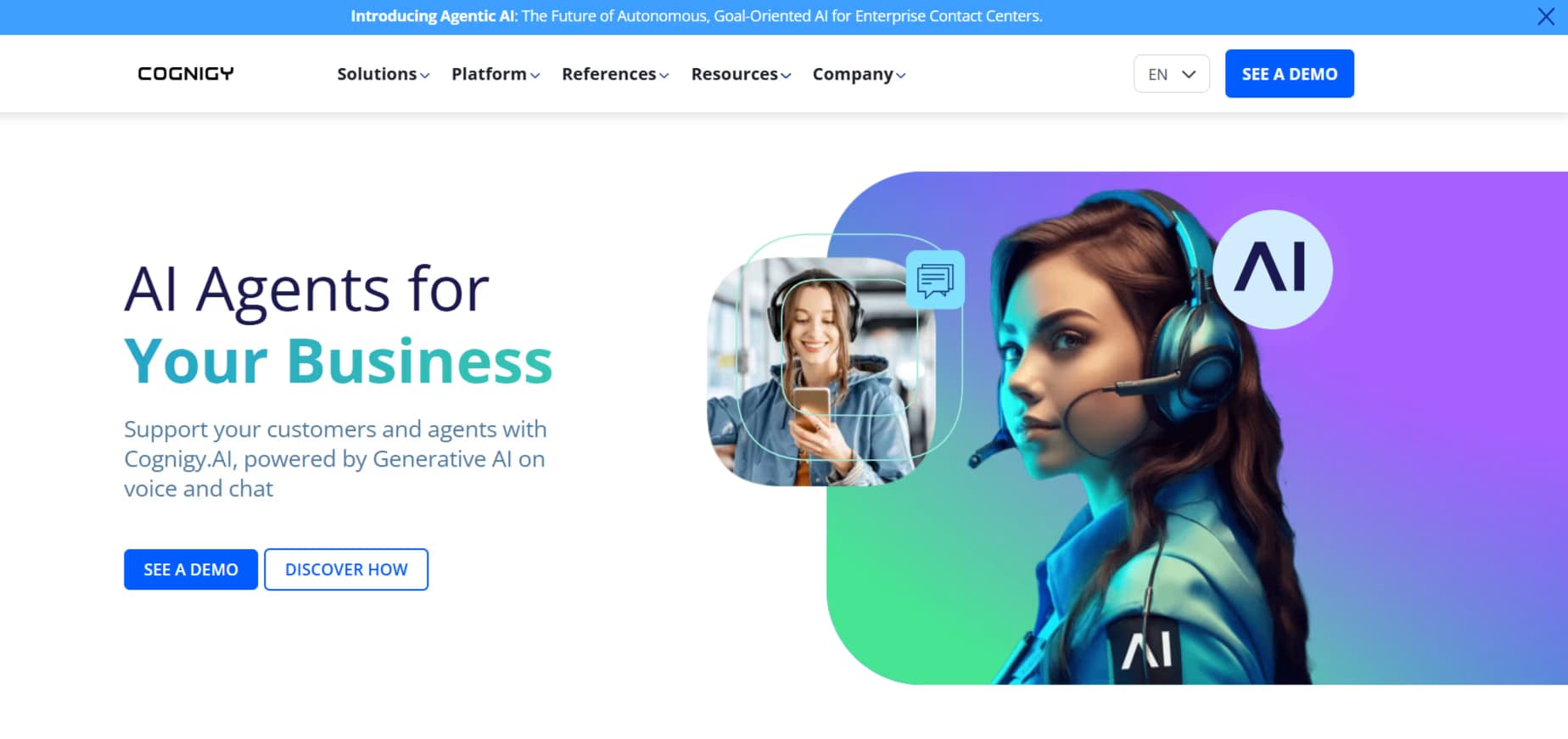 Cognigy Homepage