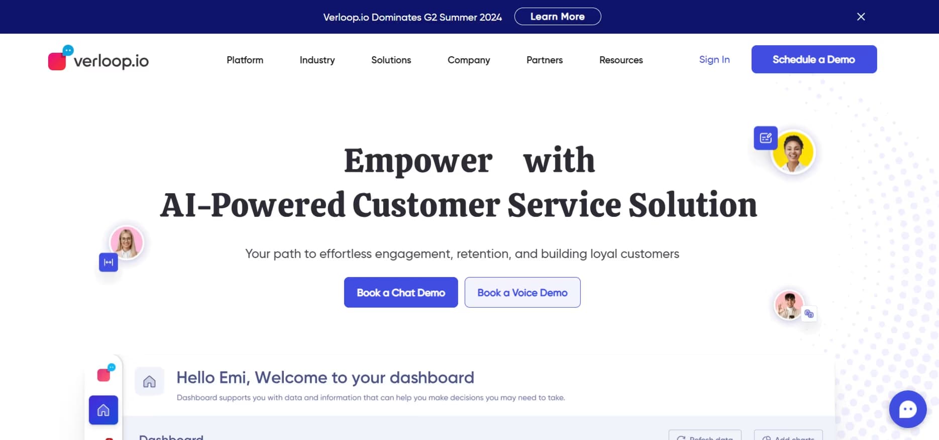 Verloop.io Homepage
