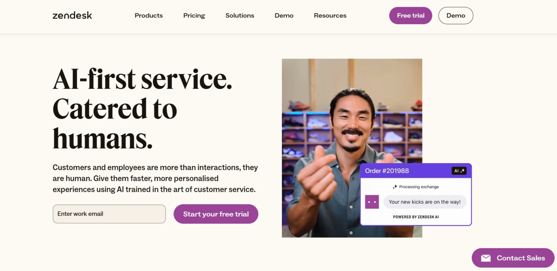 Zendesk Homepage